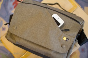 Lots of room, lots of pockets. The front one is ideal for passport, phone or anything you need quickly without opening the snap-shut flap.