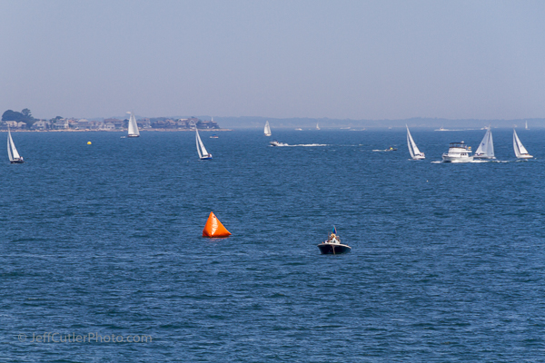 Busy harbor - Long Island Sound on a Saturday in the Summer.